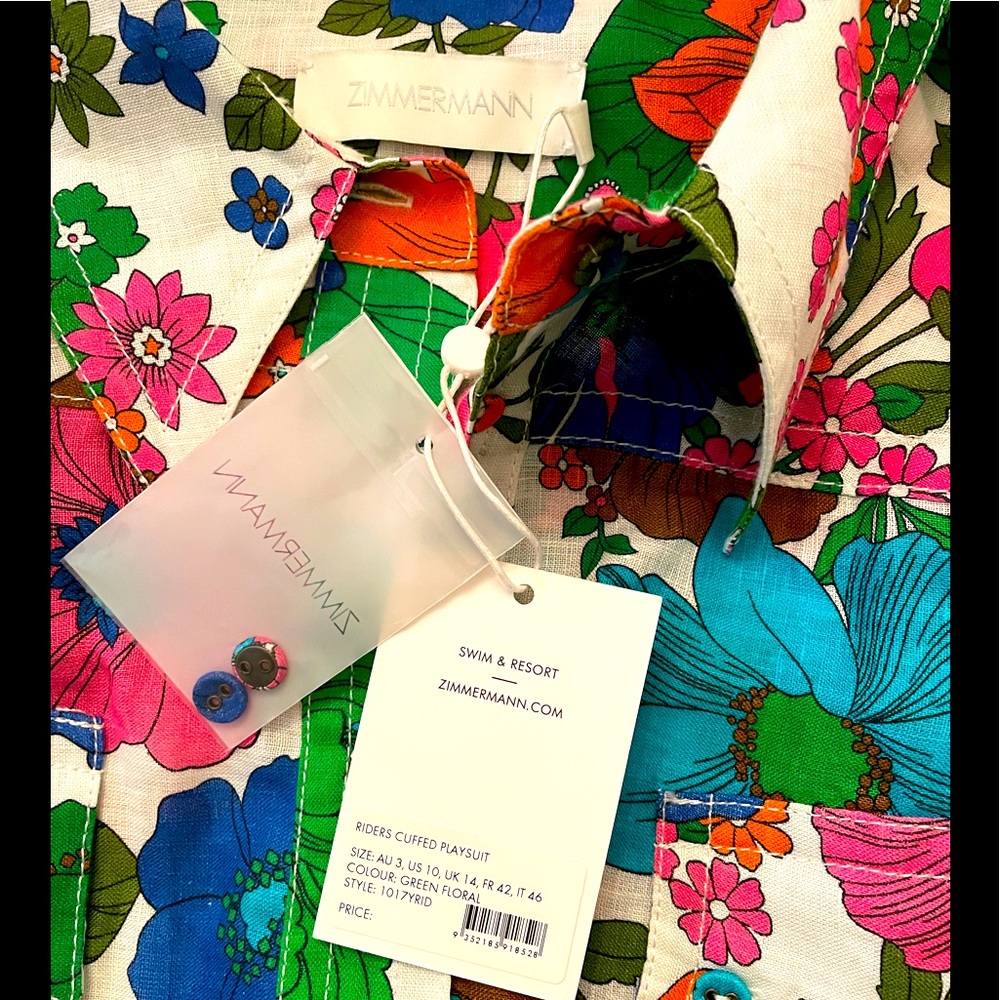 Zimmermann Cuffed Playsuit - Picture 8 of 9